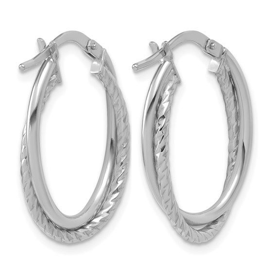 Leslie's Gold Twist Hoop Earrings
