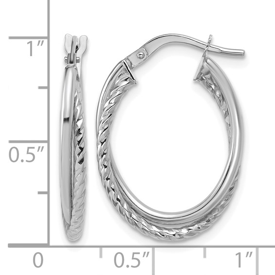 Leslie's Gold Twist Hoop Earrings