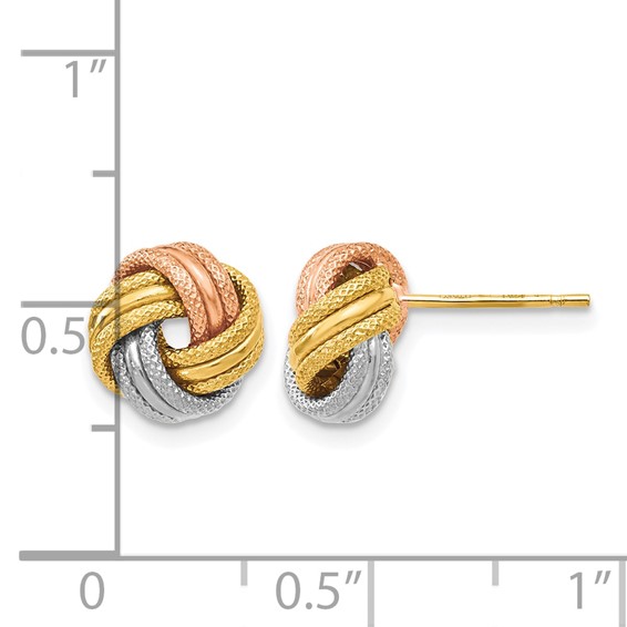 Leslie's Polished Knot Post Earrings