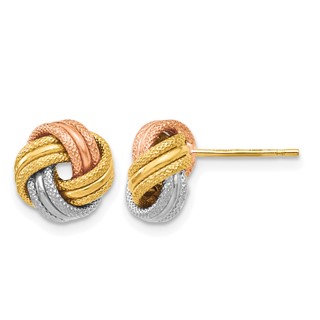 Leslie's Polished Knot Post Earrings