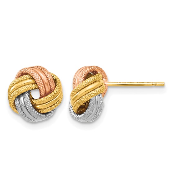 Leslie's Polished Knot Post Earrings