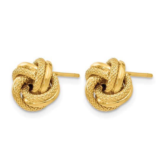 Leslie's 14K Polished D/C Love Knot Post Earrings