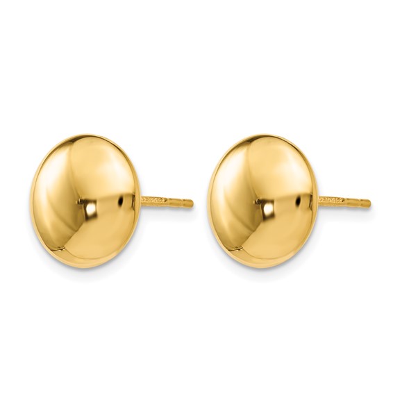 Leslie's 14K Polished Button Post Earrings