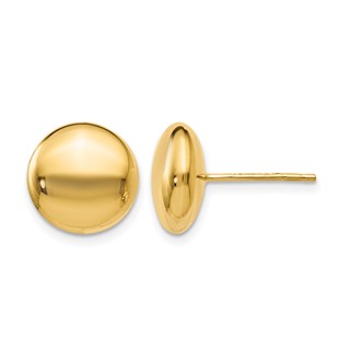 Leslie's 14K Polished Button Post Earrings