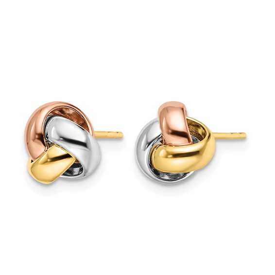 Leslie's Gold Polished Love Knot Post Earrings