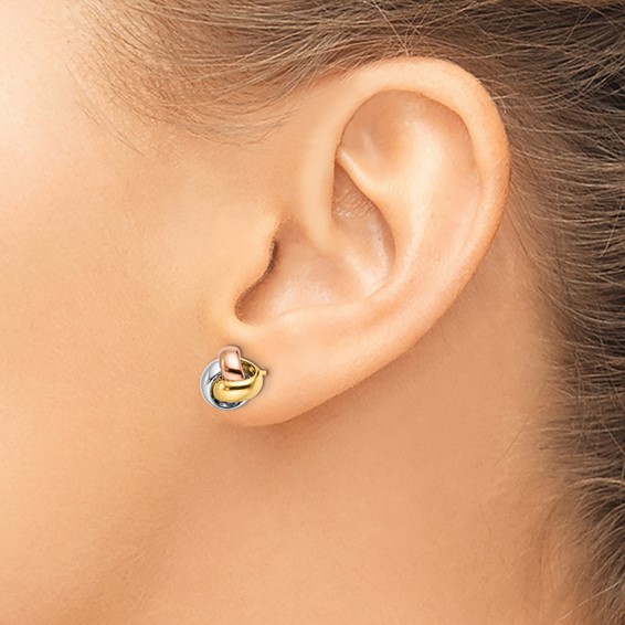 Leslie's Gold Polished Love Knot Post Earrings