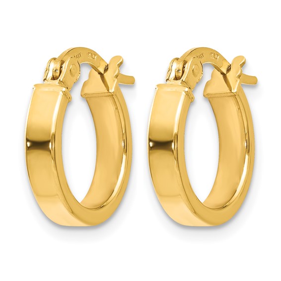 Leslie's Gold Polished Hoop Earrings