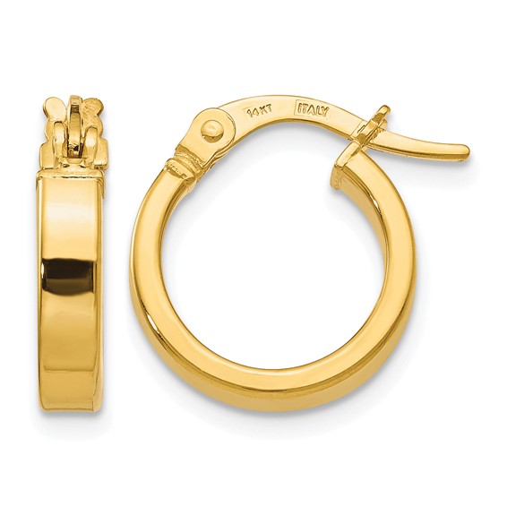 Leslie's Gold Polished Hoop Earrings