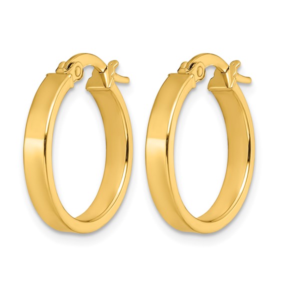 Leslie's Gold Polished Hoop Earrings