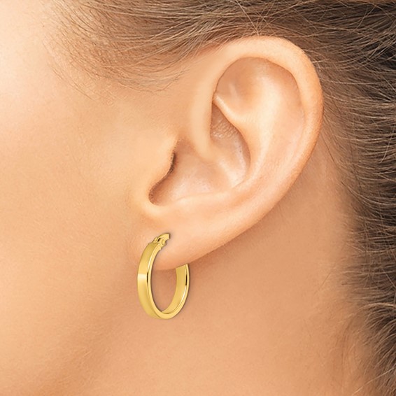 Leslie's Gold Polished Hoop Earrings