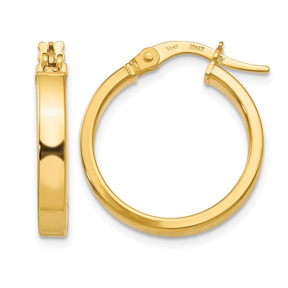 Leslie's Gold Polished Hoop Earrings