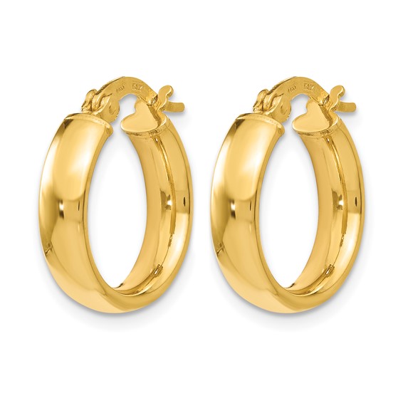 Leslie's Gold Polished Hoop Earrings