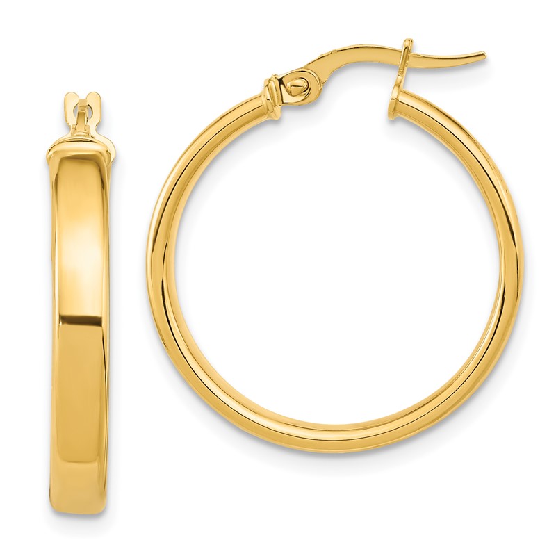 14K Polished Earrings