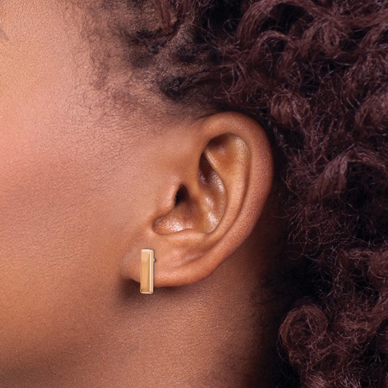 Leslie's 14K Rose Gold Polished Post Earrings