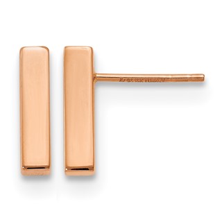 Leslie's 14K Rose Gold Polished Post Earrings