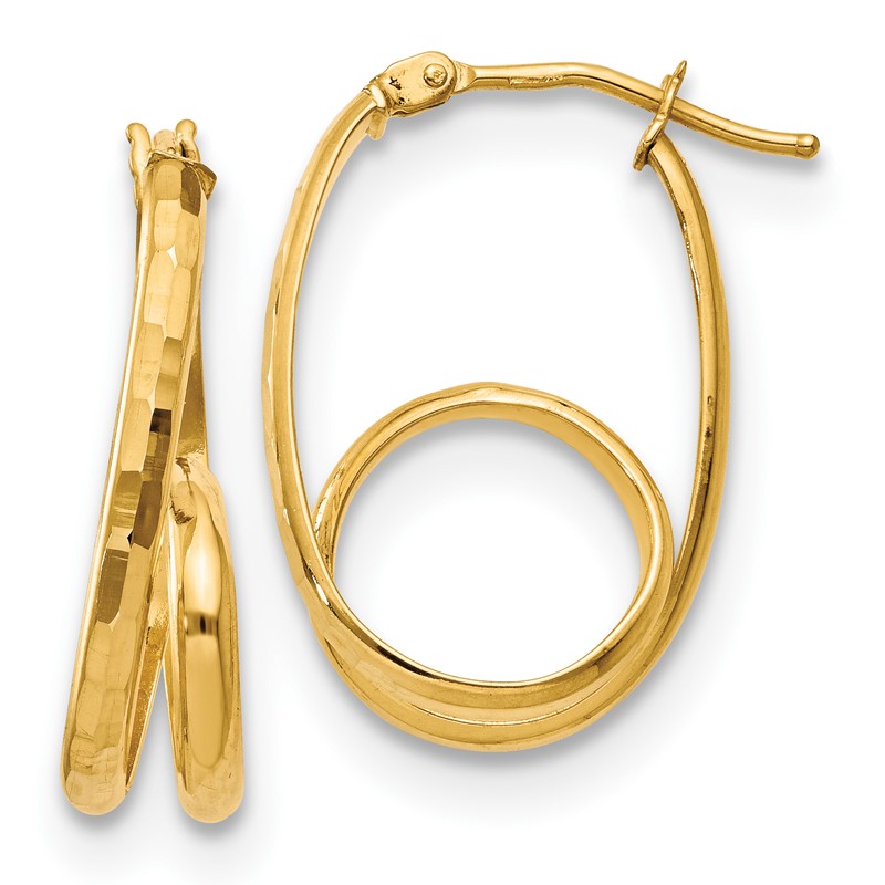 14K Polished Fancy Earrings