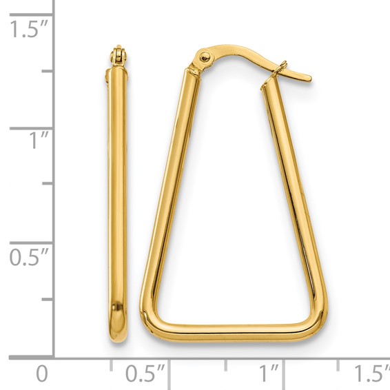 Leslie's Gold Polished Geometric Hoop Earrings