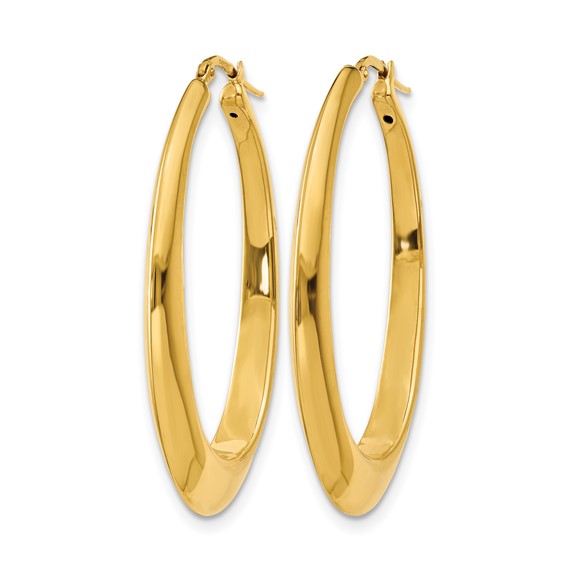 Leslie's 14K Polished Hoop Earrings