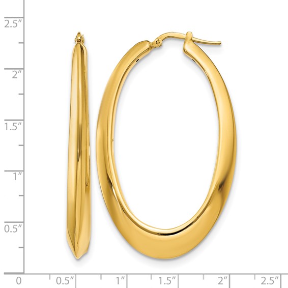 Leslie's 14K Polished Hoop Earrings