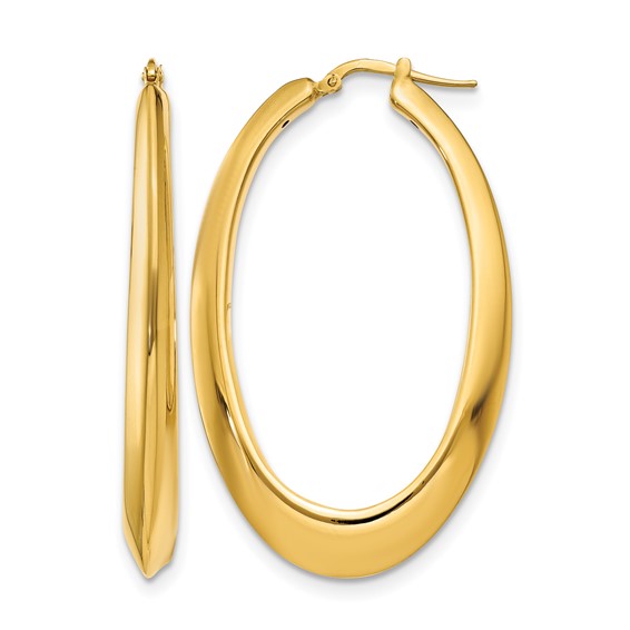 Leslie's 14K Polished Hoop Earrings