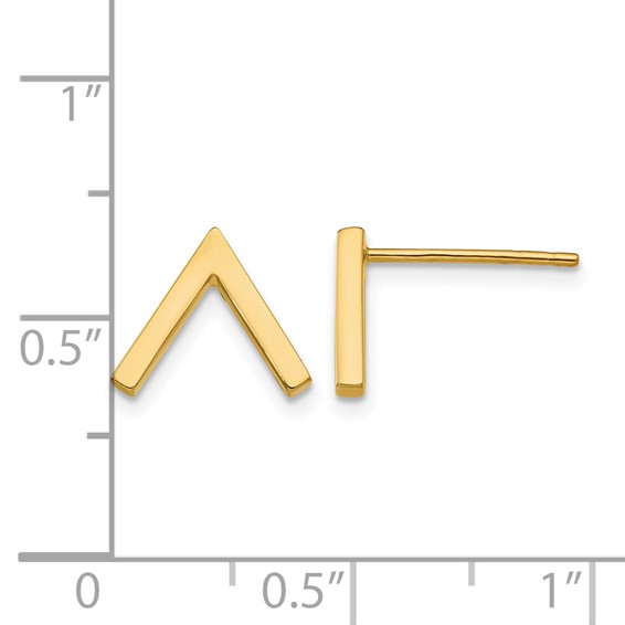 Leslie's 14K Polished Stud Earrings