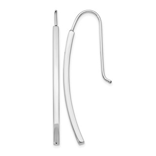 Leslie's Gold Polished Bar Drop Earrings