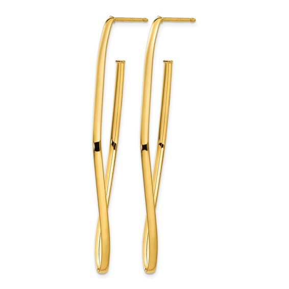 Leslie's 14K Polished Post Dangle Earrings