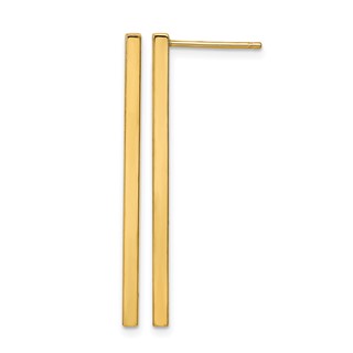 Leslie's 14K Polished Post Dangle Bar Earrings