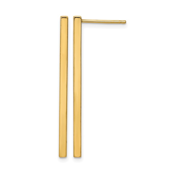 Leslie's 14K Polished Post Dangle Bar Earrings