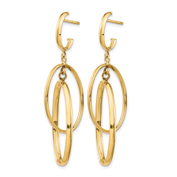 Leslie's 14K Polished Post Dangle Earrings
