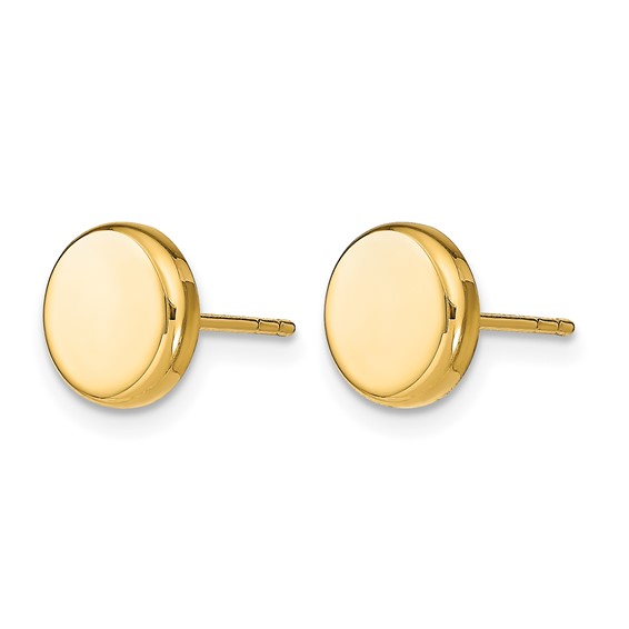 Leslie's Gold Polished Post Earrings