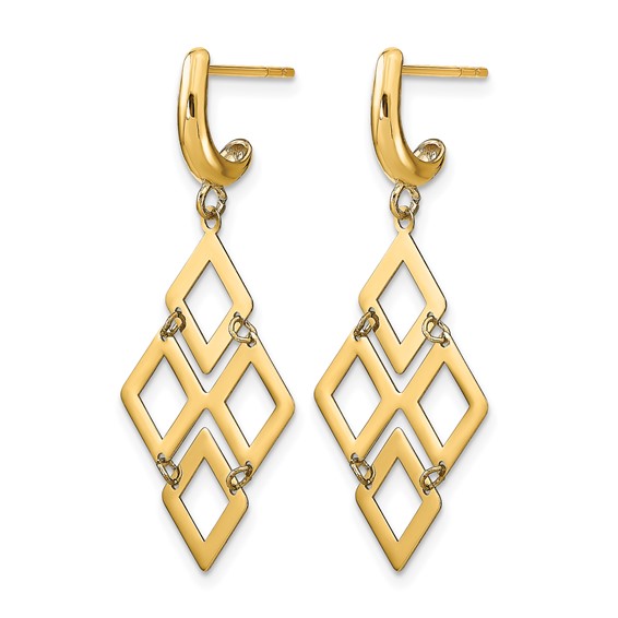 Leslie's 14k Polished Post Dangle Earrings