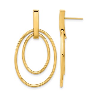 Leslie's 14k Polished Post Dangle Earrings