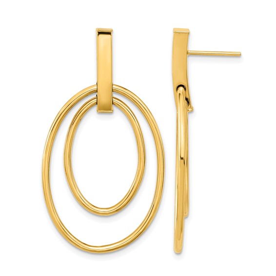 Leslie's 14k Polished Post Dangle Earrings