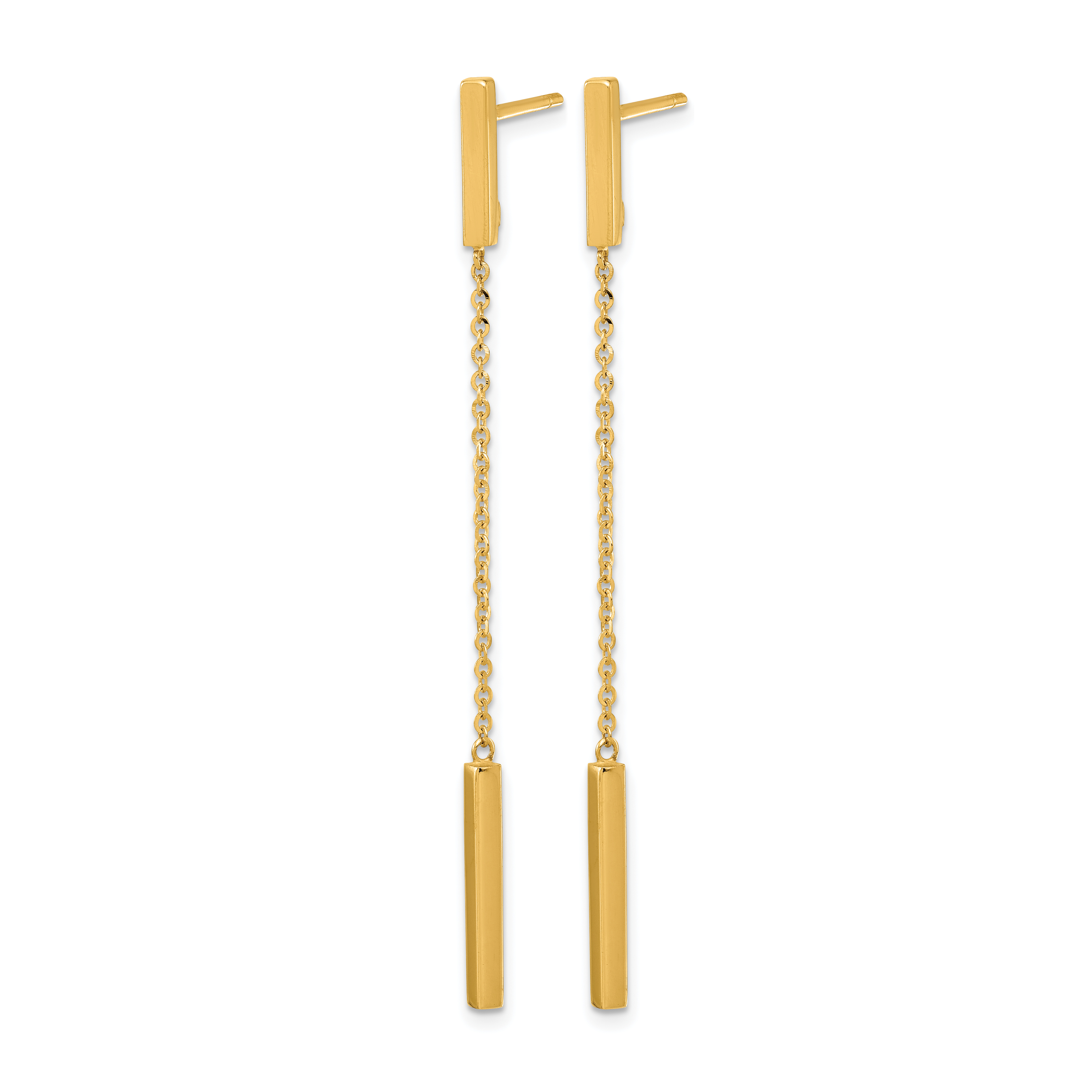 Sleek Bar Drop Dangle Earrings