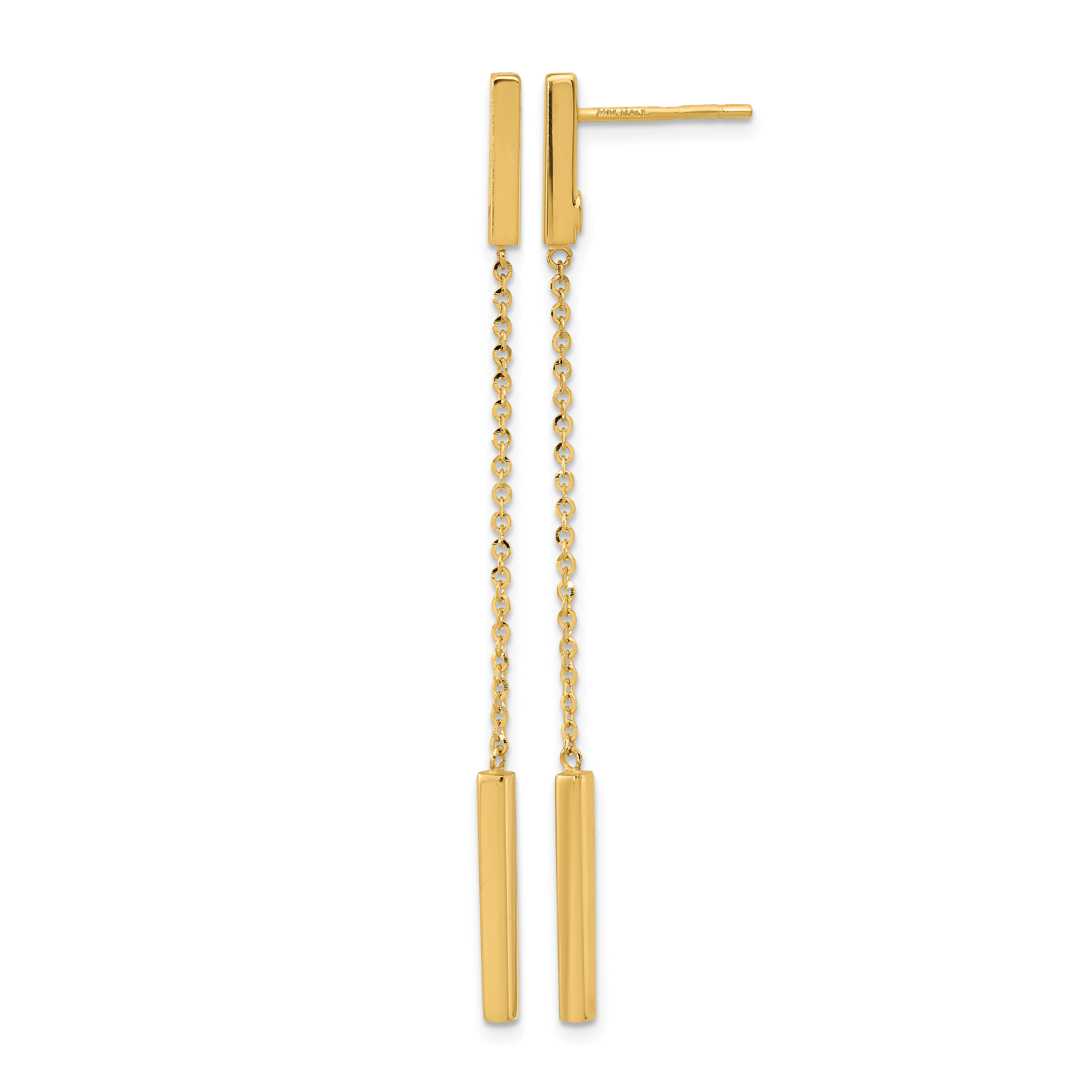 Sleek Bar Drop Dangle Earrings