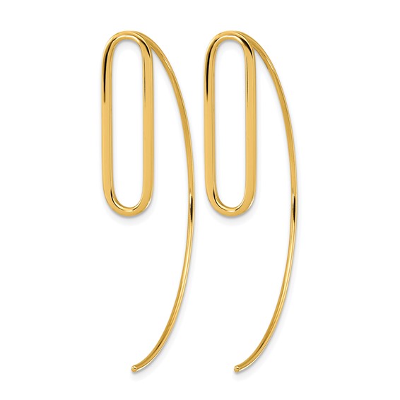 Leslie's 14K Polished Threader Earrings