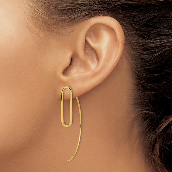 Leslie's 14K Polished Threader Earrings