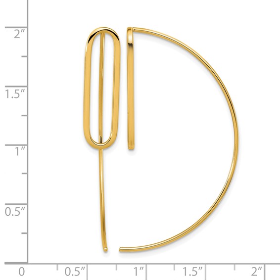 Leslie's 14K Polished Threader Earrings