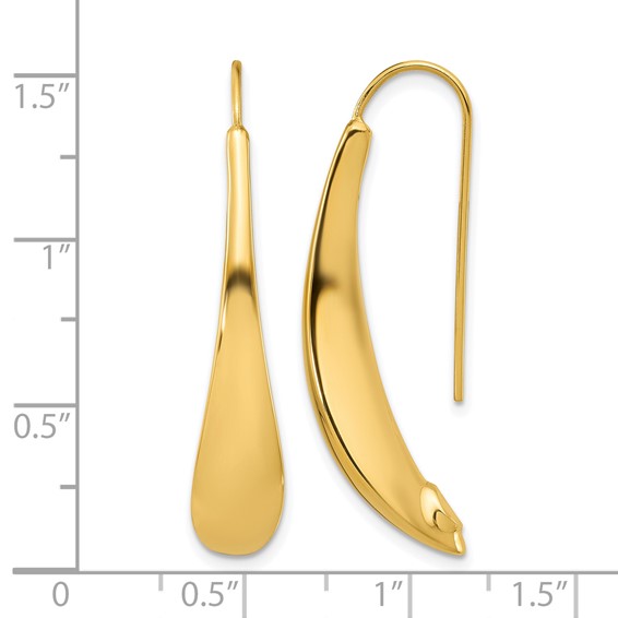 Leslie's 14k Polished Threader Earrings