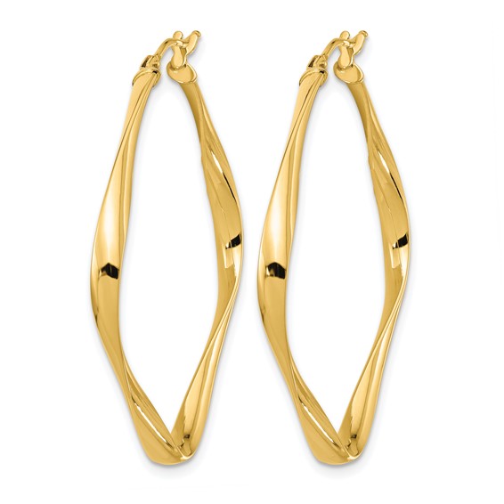 Leslie's Gold Polished Geometric Hoop Earrings
