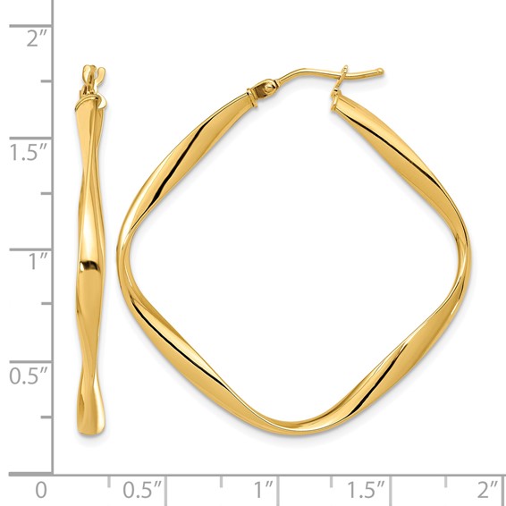 Leslie's Gold Polished Geometric Hoop Earrings