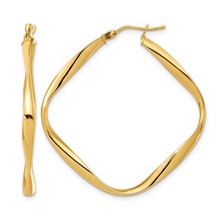 Leslie's Gold Polished Geometric Hoop Earrings