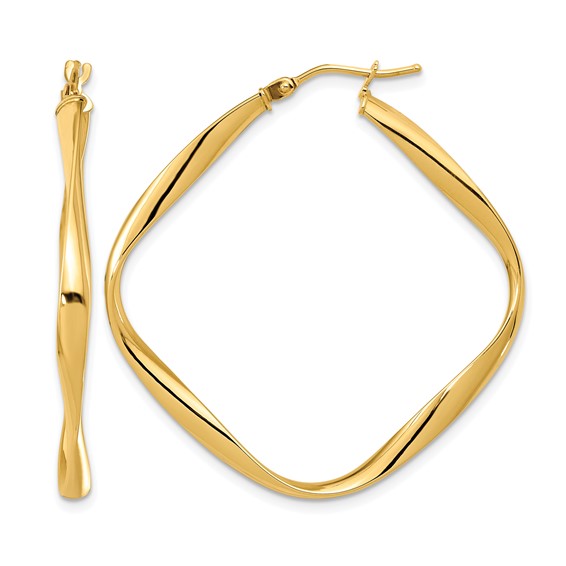 Leslie's Gold Polished Geometric Hoop Earrings