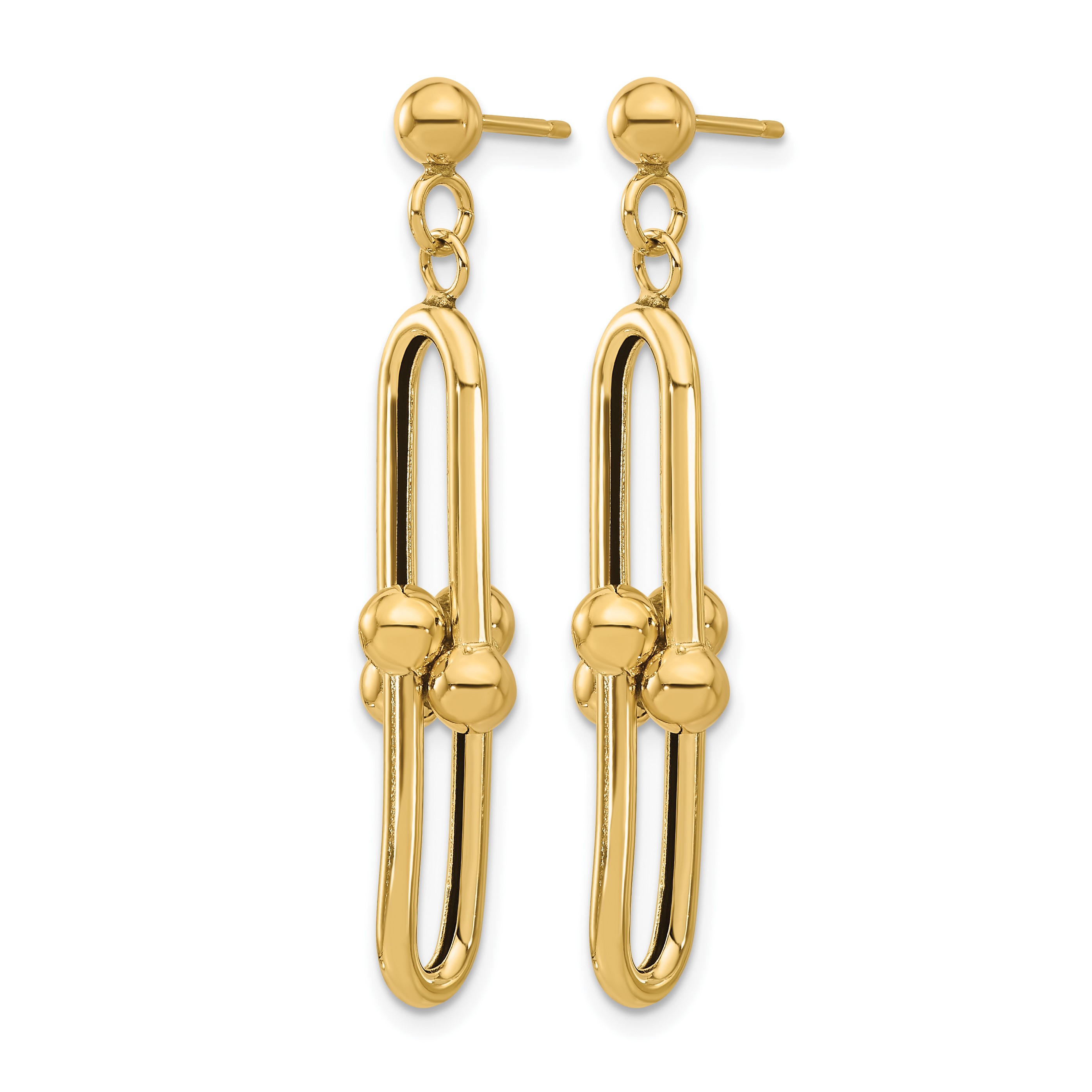 Fancy Link Dangle Earrings