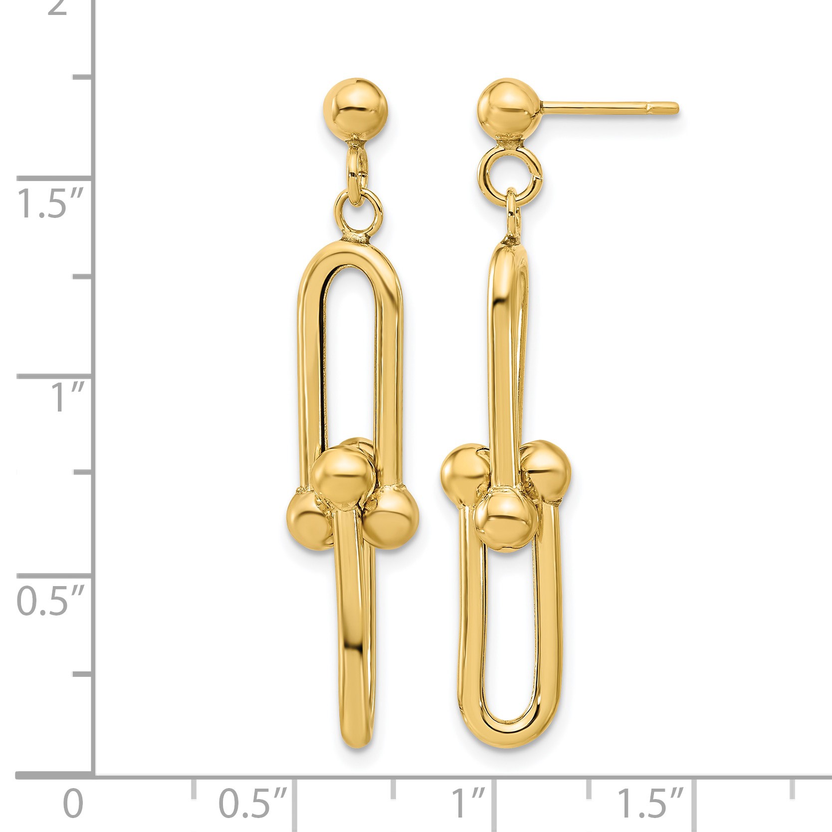 Fancy Link Dangle Earrings