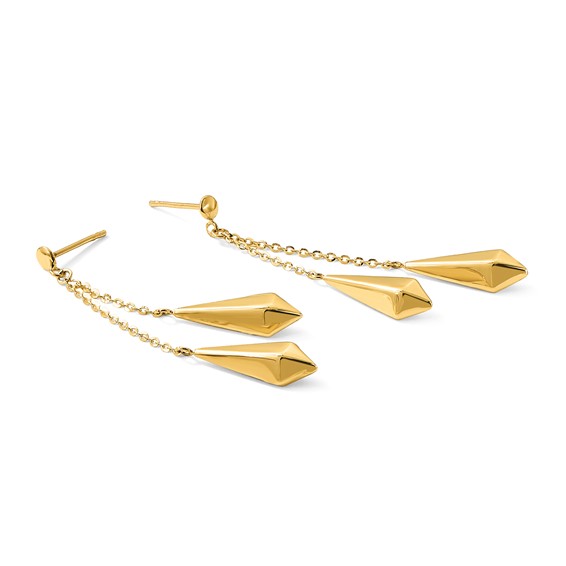 Leslie's 14K Polished Post Dangle Earrings