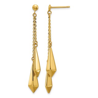 Leslie's 14K Polished Post Dangle Earrings