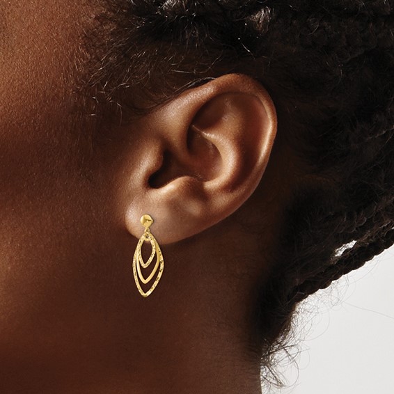 Leslie's 14K Polished Post Dangle Earrings