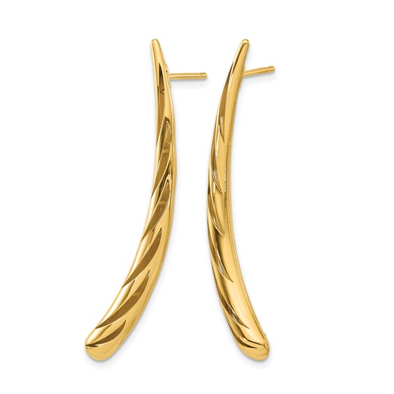 Leslie's 14k Polished Post Drop Earrings